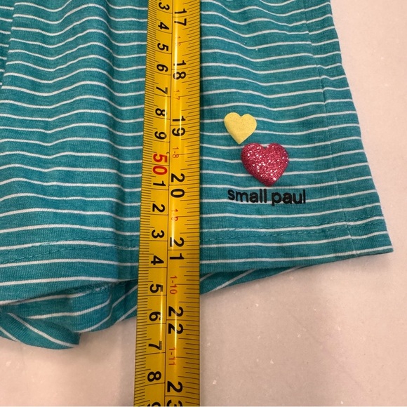 Small Paul Girls One Piece Romper Green With White Stripes Size 4T NWOT - Picture 10 of 13